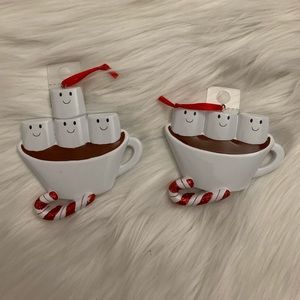 2 PolarX Christmas Cup Cocoa Tree Ornament New